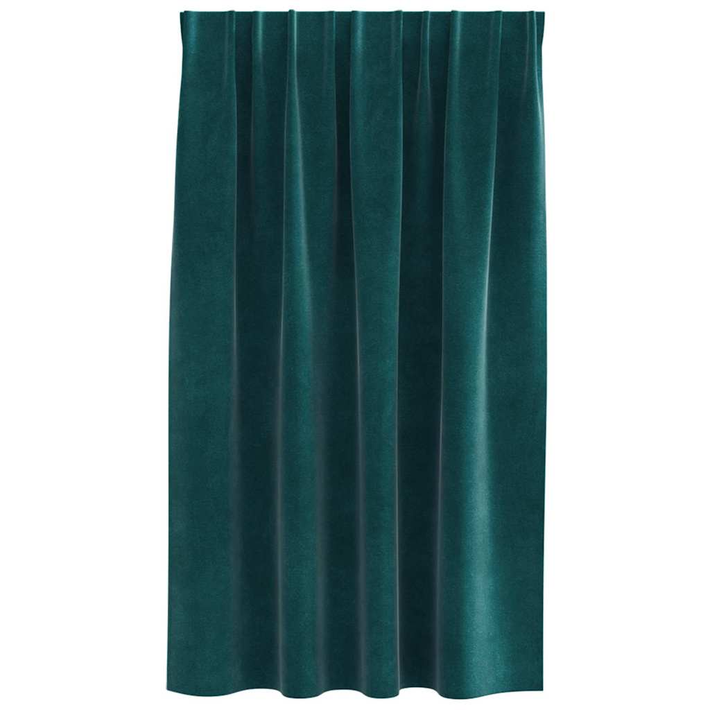 Verdunkelungsvorhänge 2 pcs Schwarz 140 x 140 cm Samt