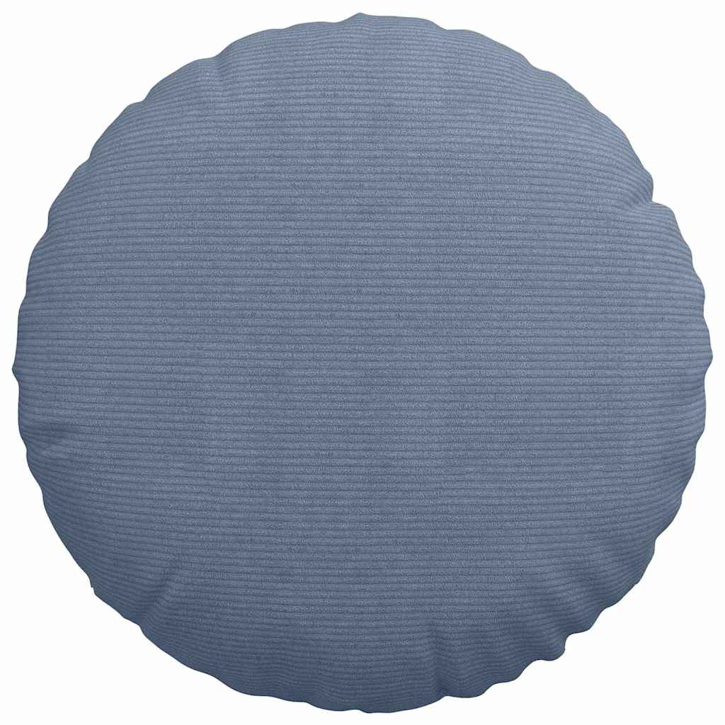 Sitzkissen 2 pcs Hellgrau Ø30 x 13 cm Cordstoff