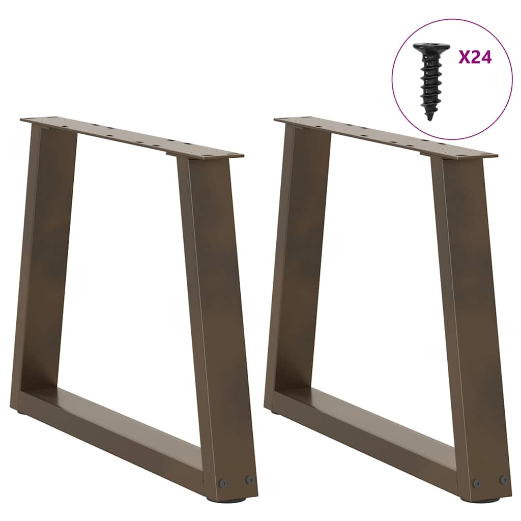 Couchtischbeine V-Form 2 Stück Schwarz 30x(30-31,3) cm Stahl