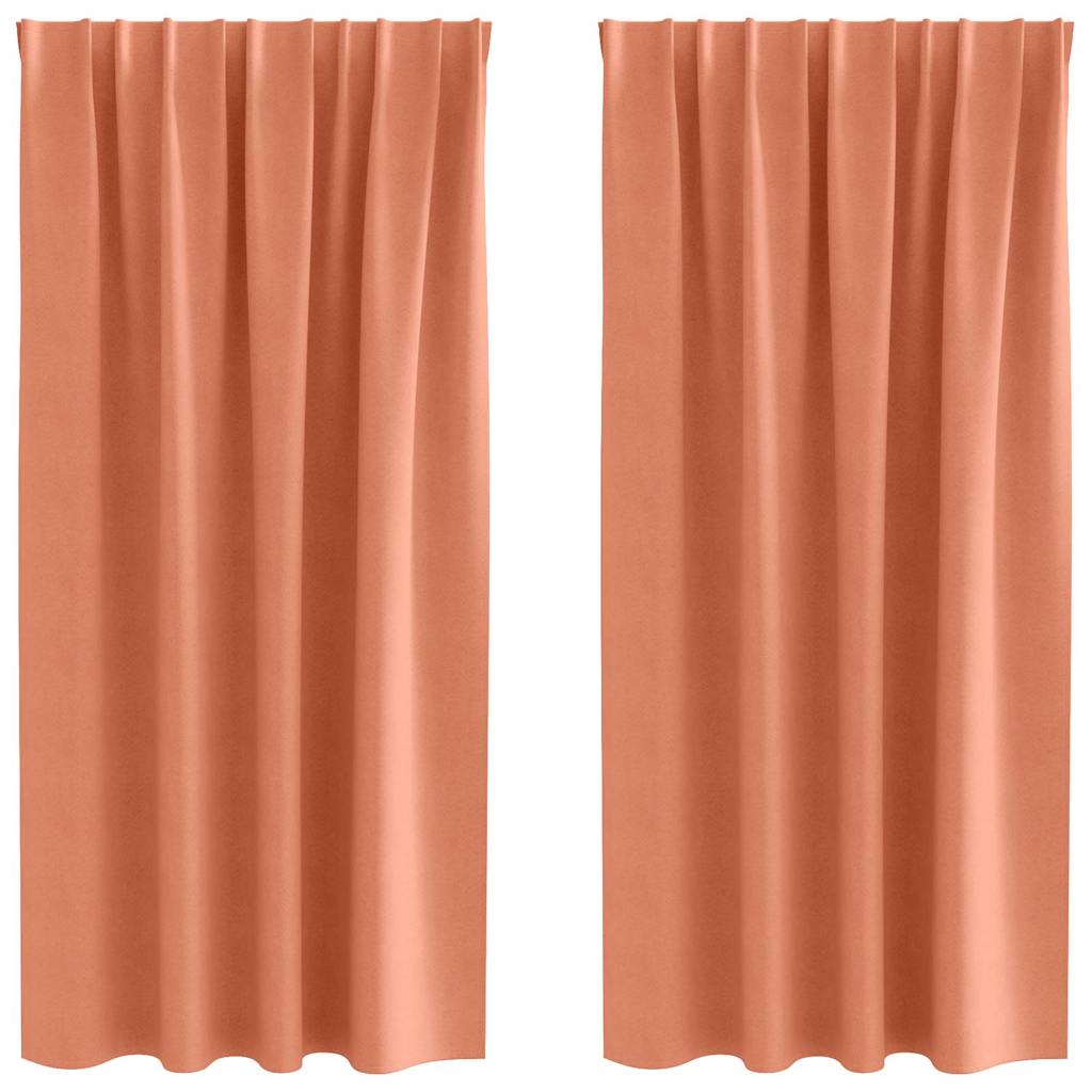 Verdunkelungs-Vorhänge mit Ringen 2 pcs Beige 140 x 140 cm