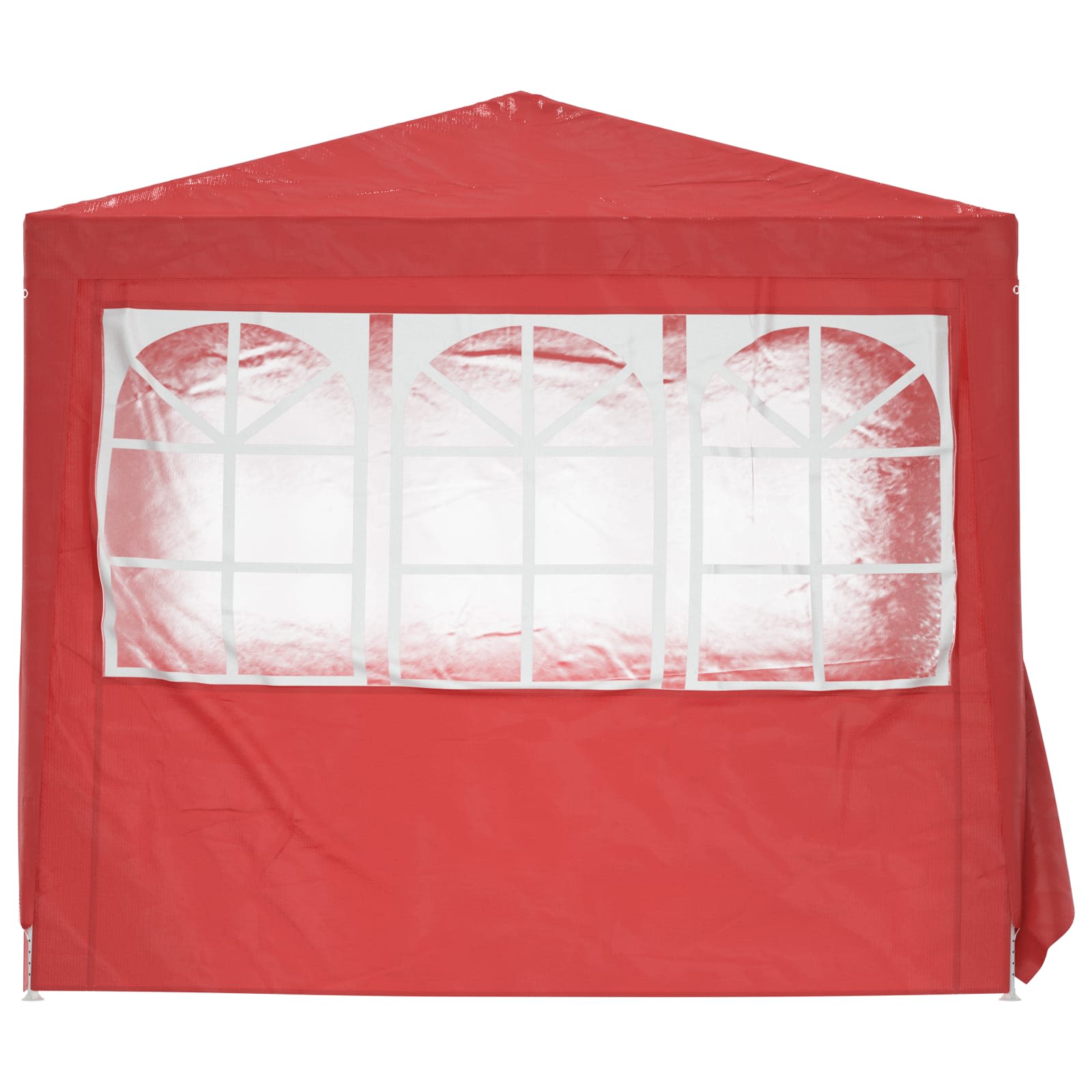 Party-Zelt Rot 200 x 200 x 240 cm PE und Stahl