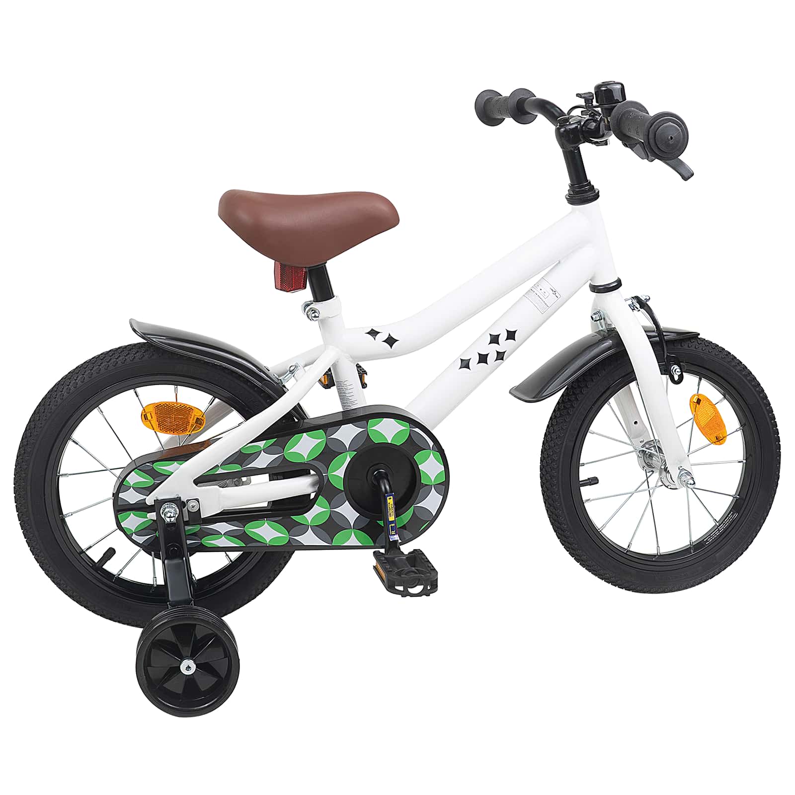 Kinderfahrrad 12 Zoll für 2-4 Jahre alt Schwarz