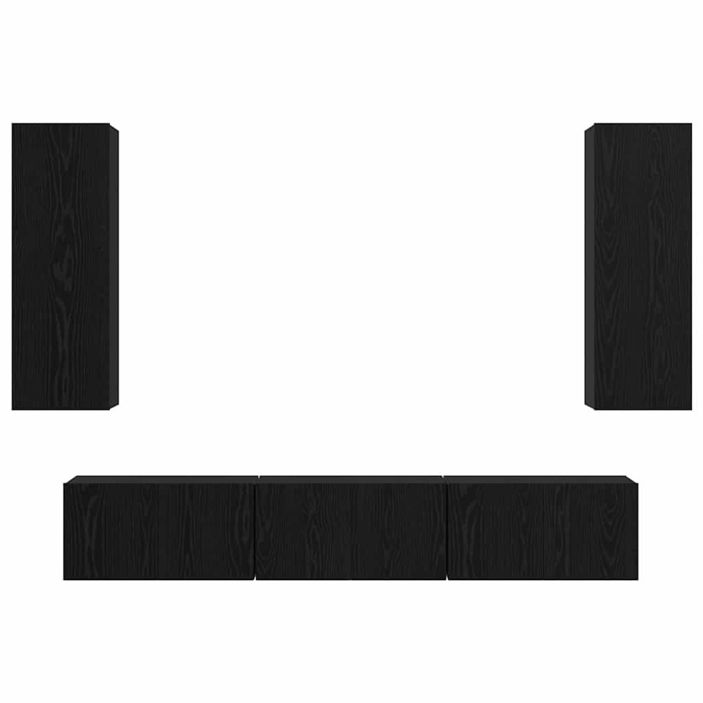 4-tlg. TV-Schrank-Set Weiß Holzwerkstoff