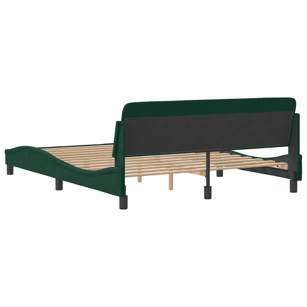 Bettgestell "Dover" Hellgrau 80x200 cm Samt