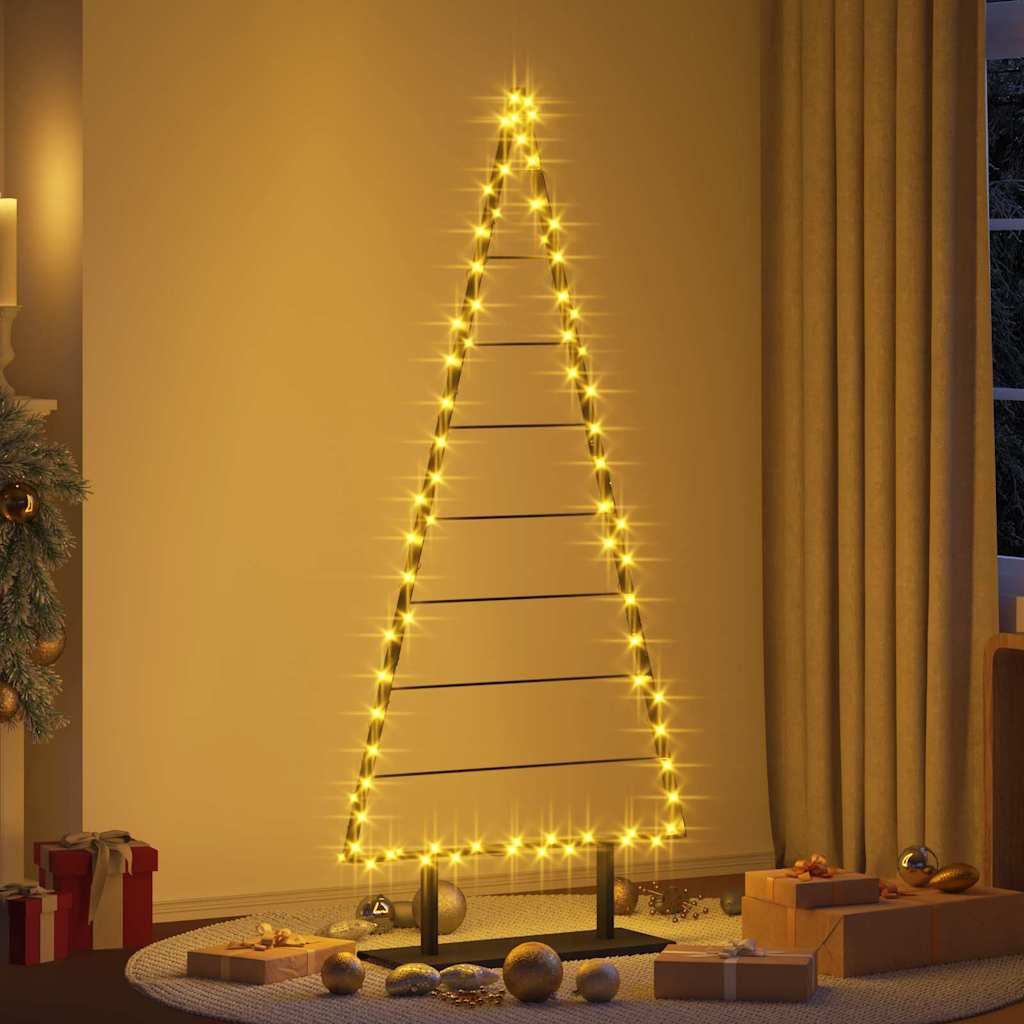 Metall Weihnachtsbaum mit Ständer Schwarz 60 cm Stahl