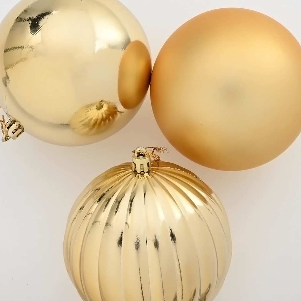 Weihnachtsbaumkugel Set XL 9 pcs Rot Kunststoff