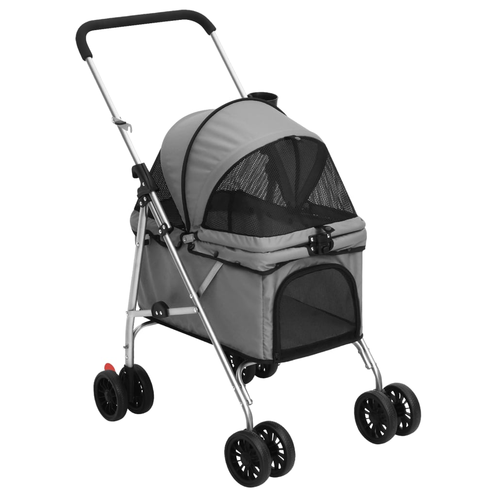 Hundewagen Faltbar Blau 76x50x100 cm Oxford-Gewebe