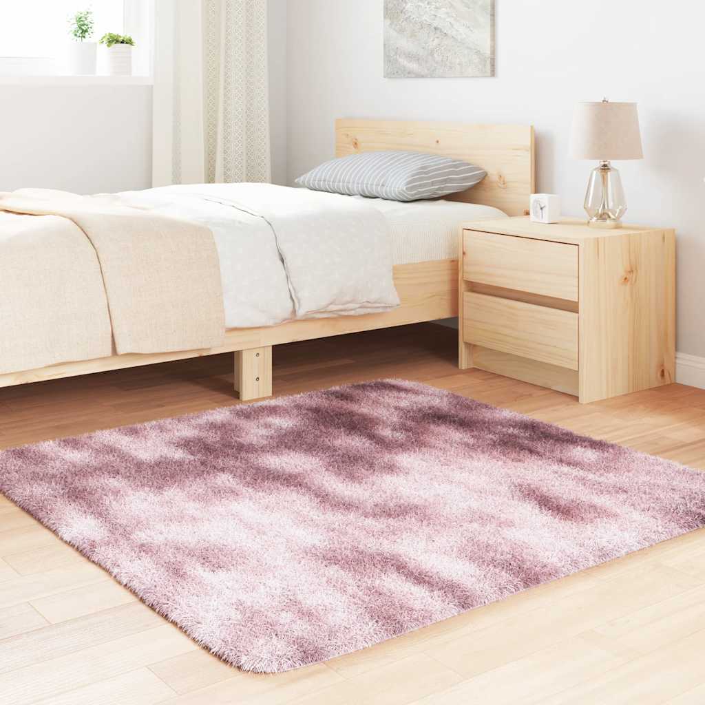 Teppich Shaggy Hochflor NAVARRA Beige 60x100 cm Polyester