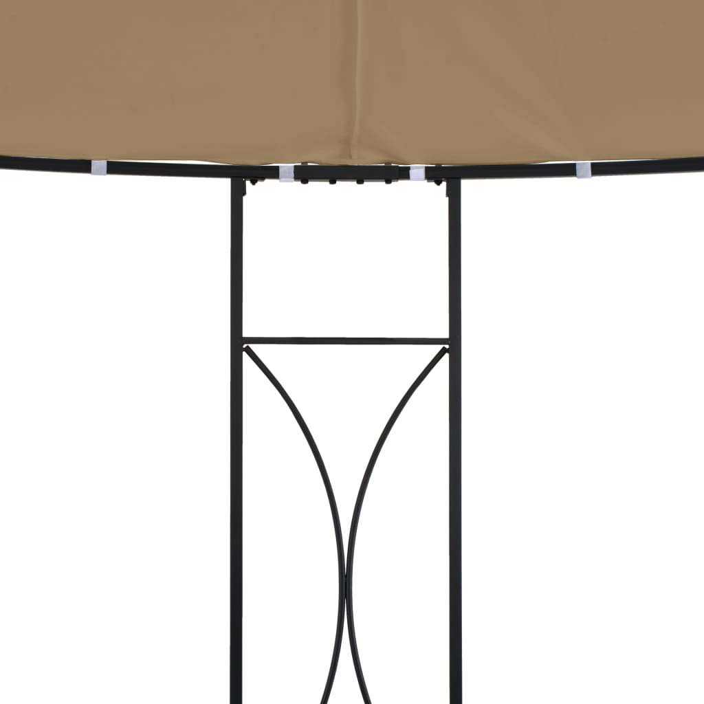 Pavillon 300 x 290 cm Weiß Rund
