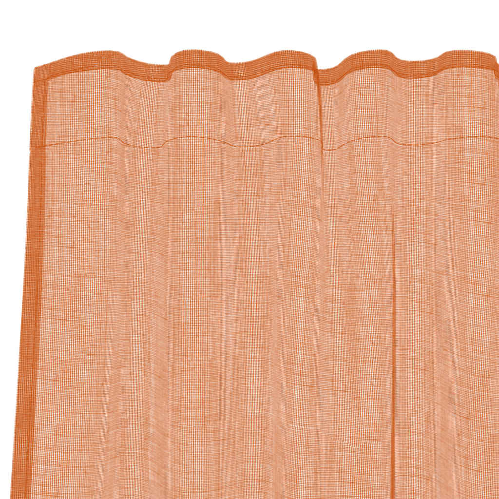 Voile Vorhänge mit Ösen 2 Stk. Apfelgrün 140x140 cm