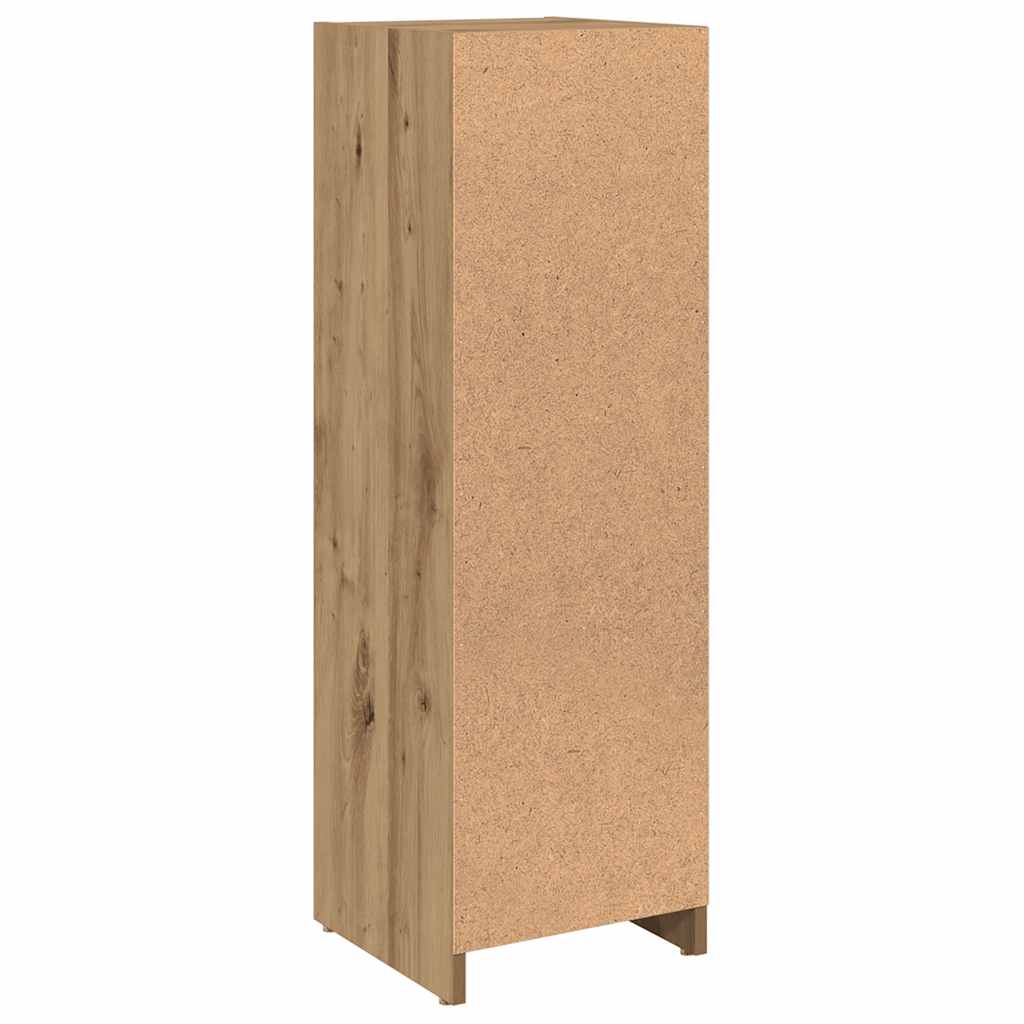 Badezimmerschrank Weiß 30x30x95 cm Holzwerkstoff