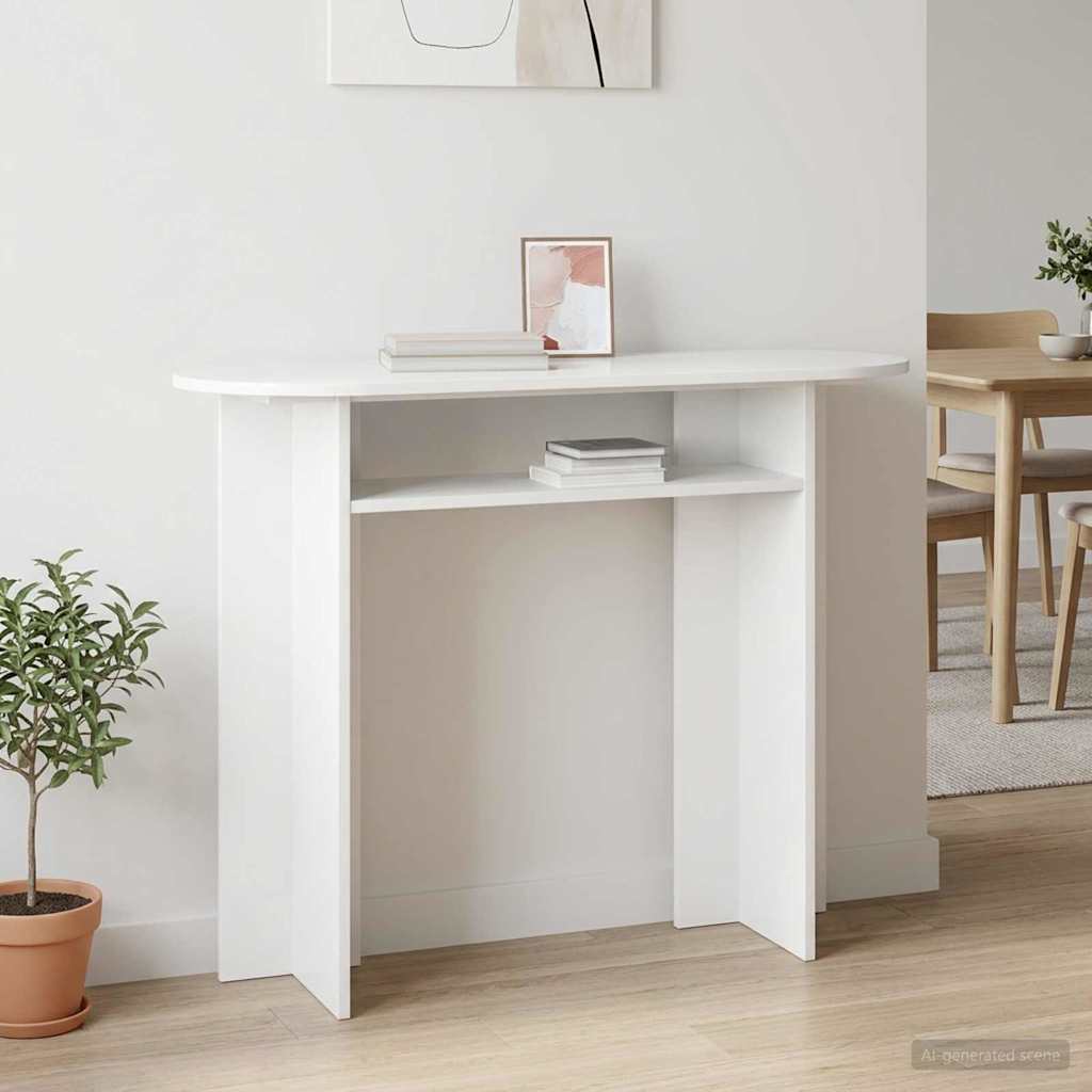 Konsolentisch Weiß 100 x 39,5 x 75 cm Holzwerkstoff