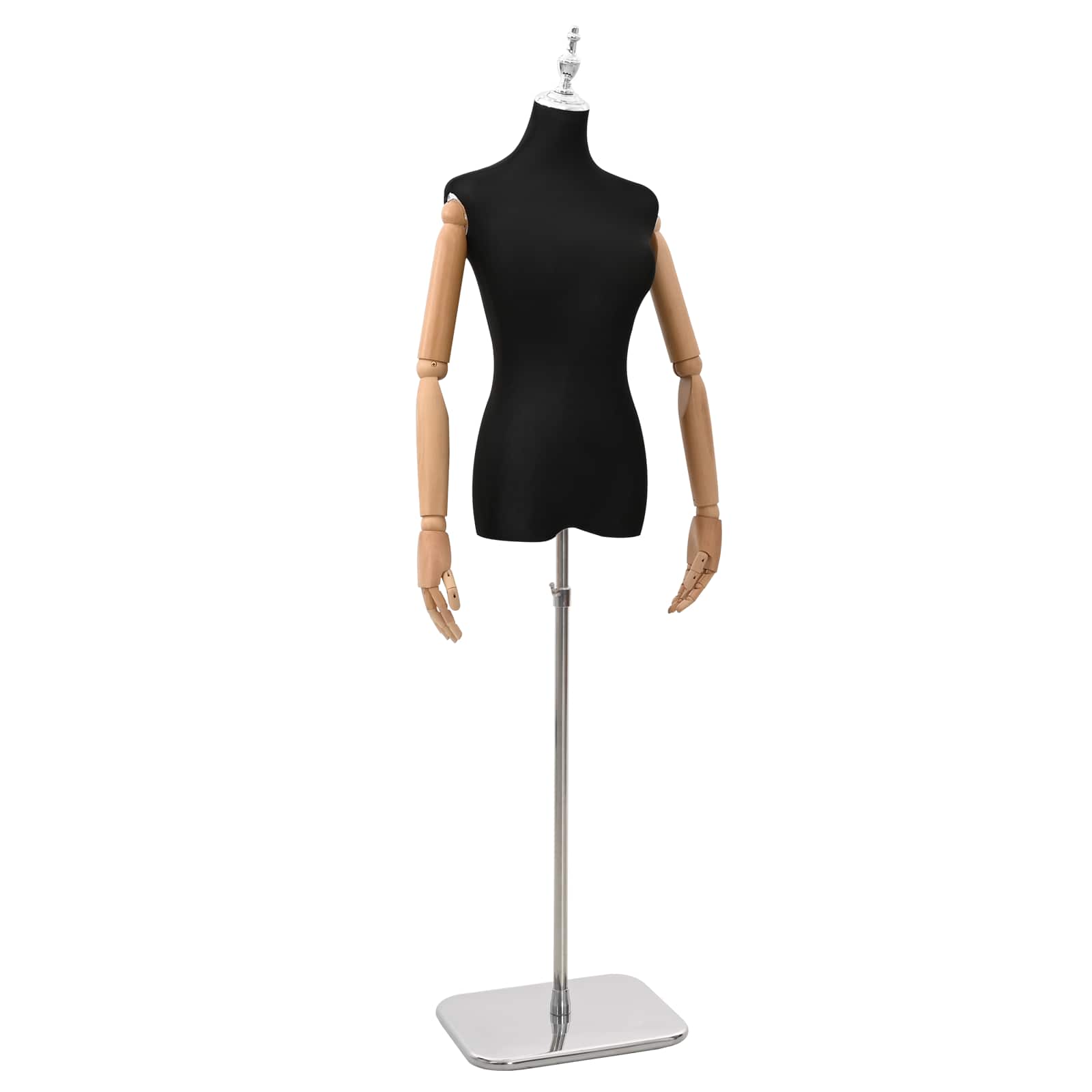 Verstellbare Mannequin 165-213 cm mit Fuß Weiblich PP Weiß