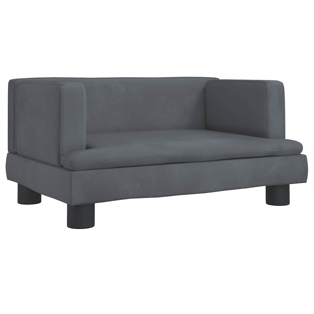Hundebett Blau 80x45x30 cm Samt