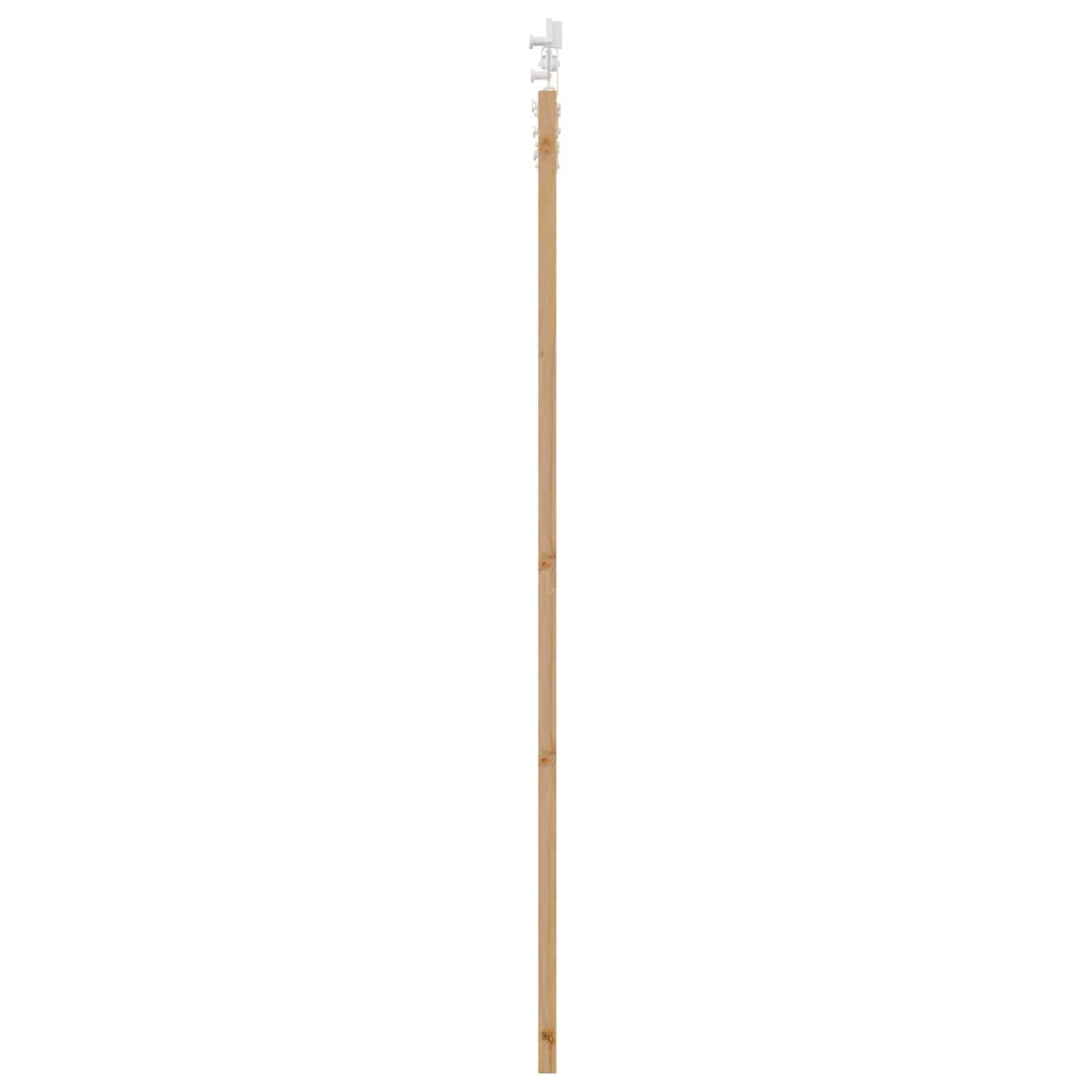 Schiebetür Natürlich und Schwarz 61 x 198,5 cm