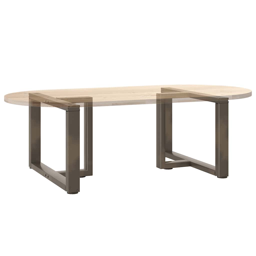 Couchtischbeine T-Form 2 Stk. Schwarz 30x25x(30-31) cm Stahl
