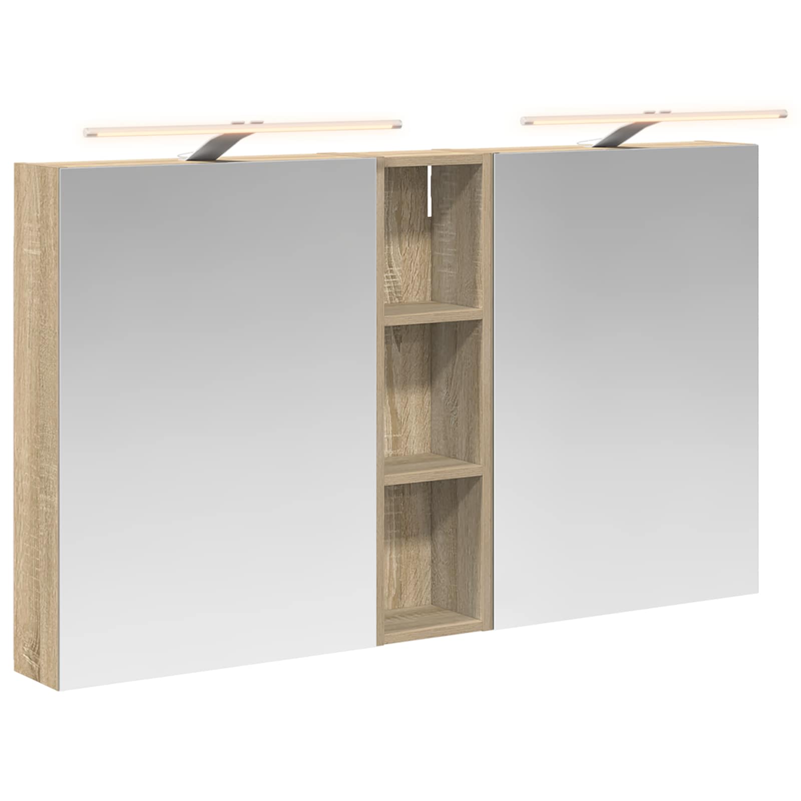 Badezimmerschrank-Set 3 pcs 80 x 10,5 x 50 cm Holzwerkstoff