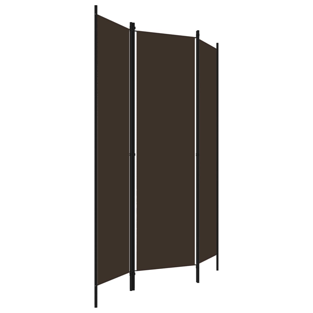 Raumteiler Beige 150 x 180 cm Stoff