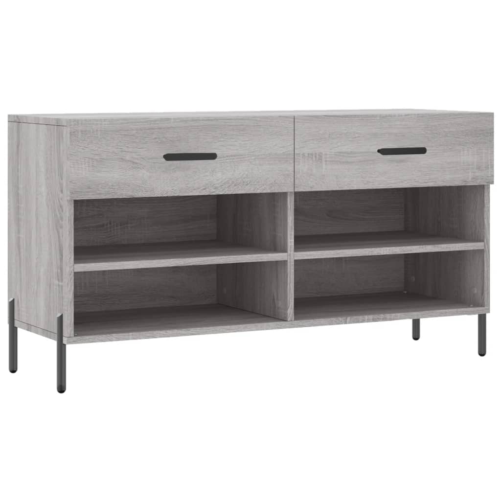 Schuhbank Weiß 102x35x55 cm Holzwerkstoff