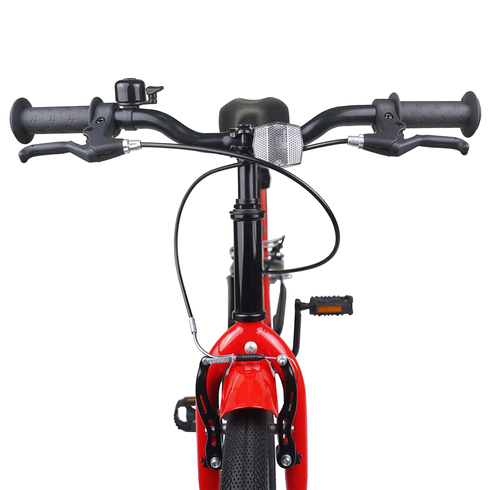 Kinderfahrrad 12 Zoll für 2-4 Jahre alt Schwarz Rot