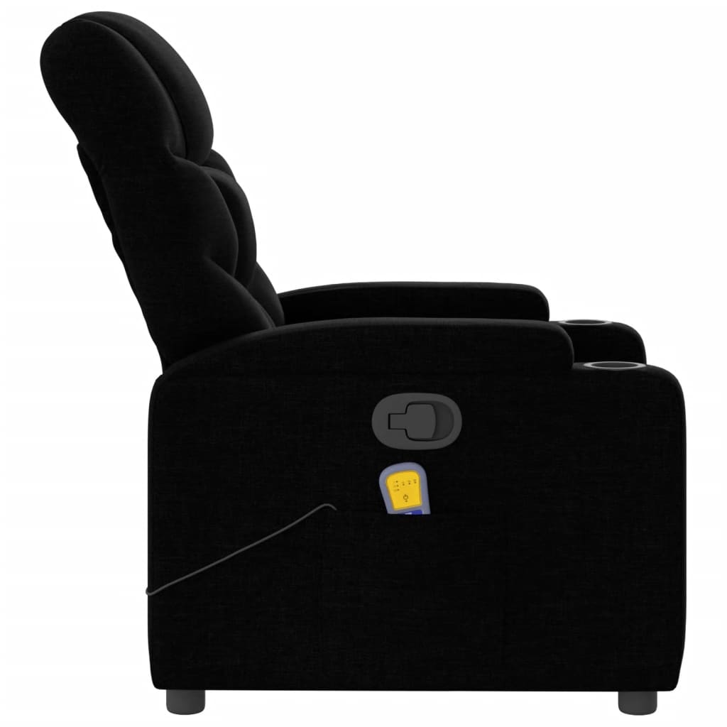 Massage-Relaxsessel, hellgrauer Stoff