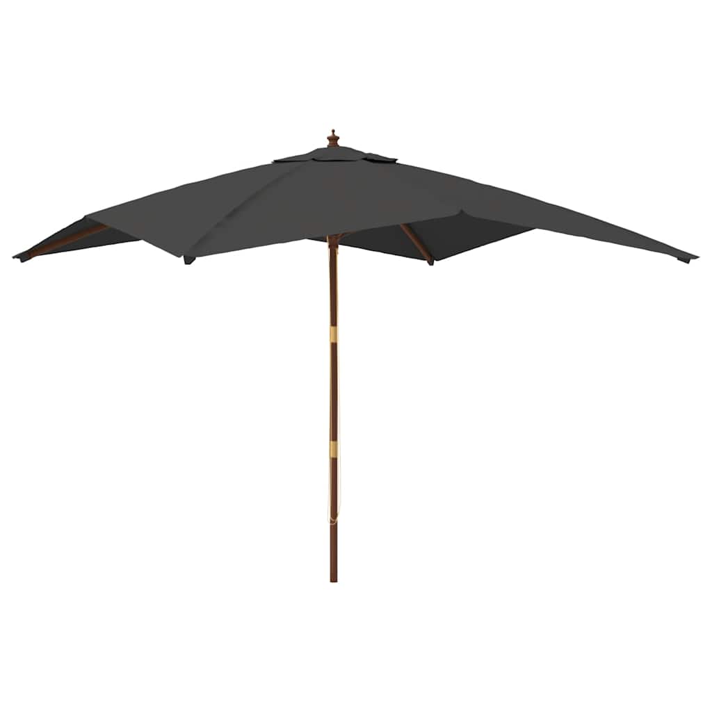 Sonnenschirm mit Holzmast Sandfarben 300x300x273 cm