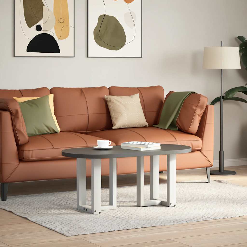Couchtischbeine T-Form 2 Stk. Schwarz 30x25x(30-31) cm Stahl