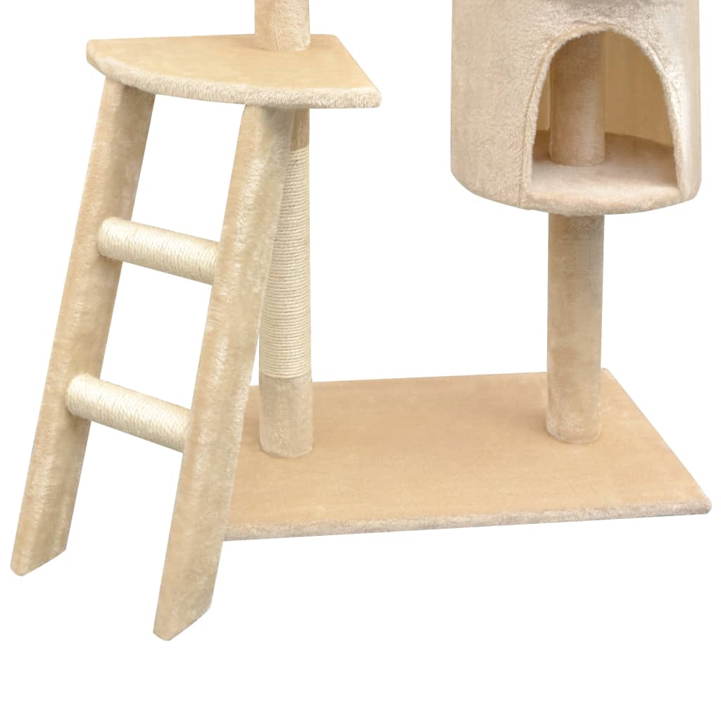 Katzen-Kratzbaum Sisal 125 cm Beige