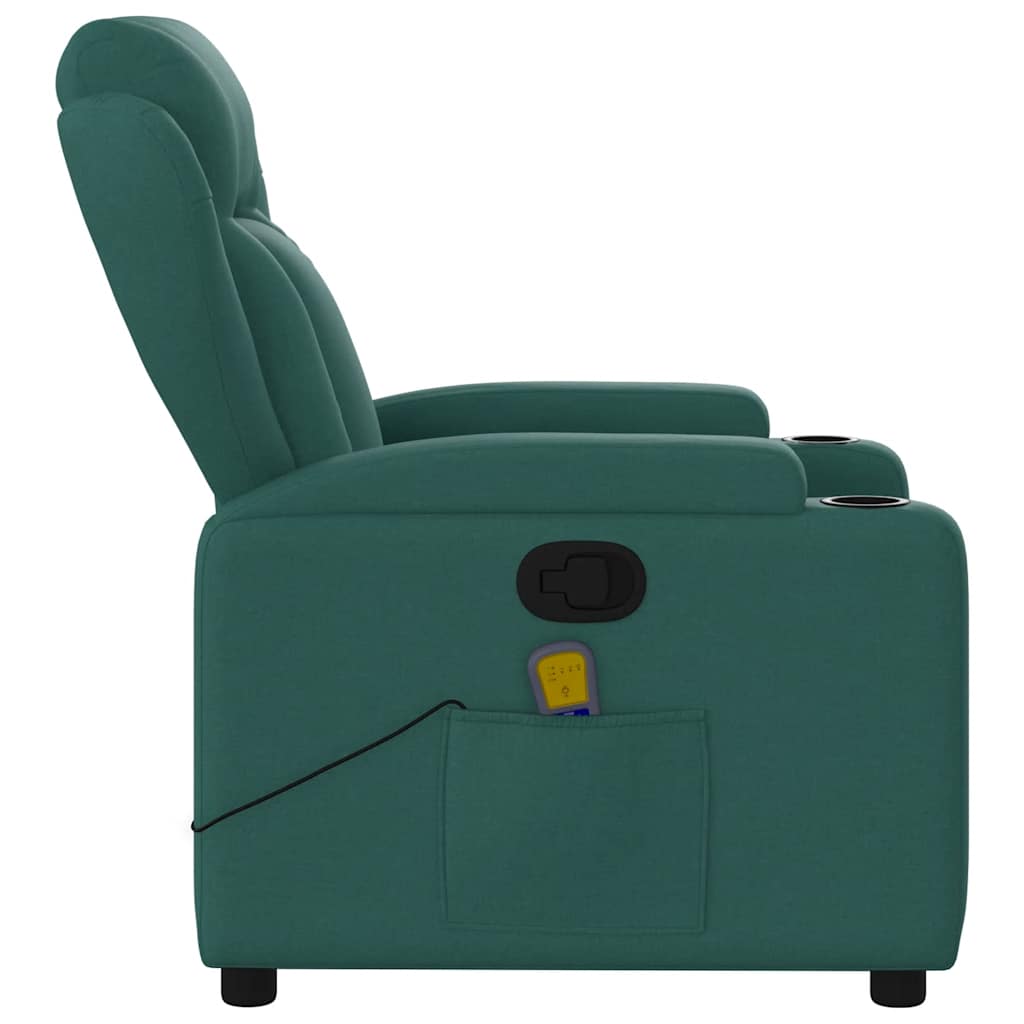 Massage-Relaxsessel, hellgrauer Stoff