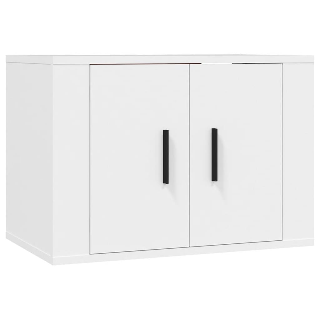2-tlg. TV-Schrank-Set Weiß Holzwerkstoff