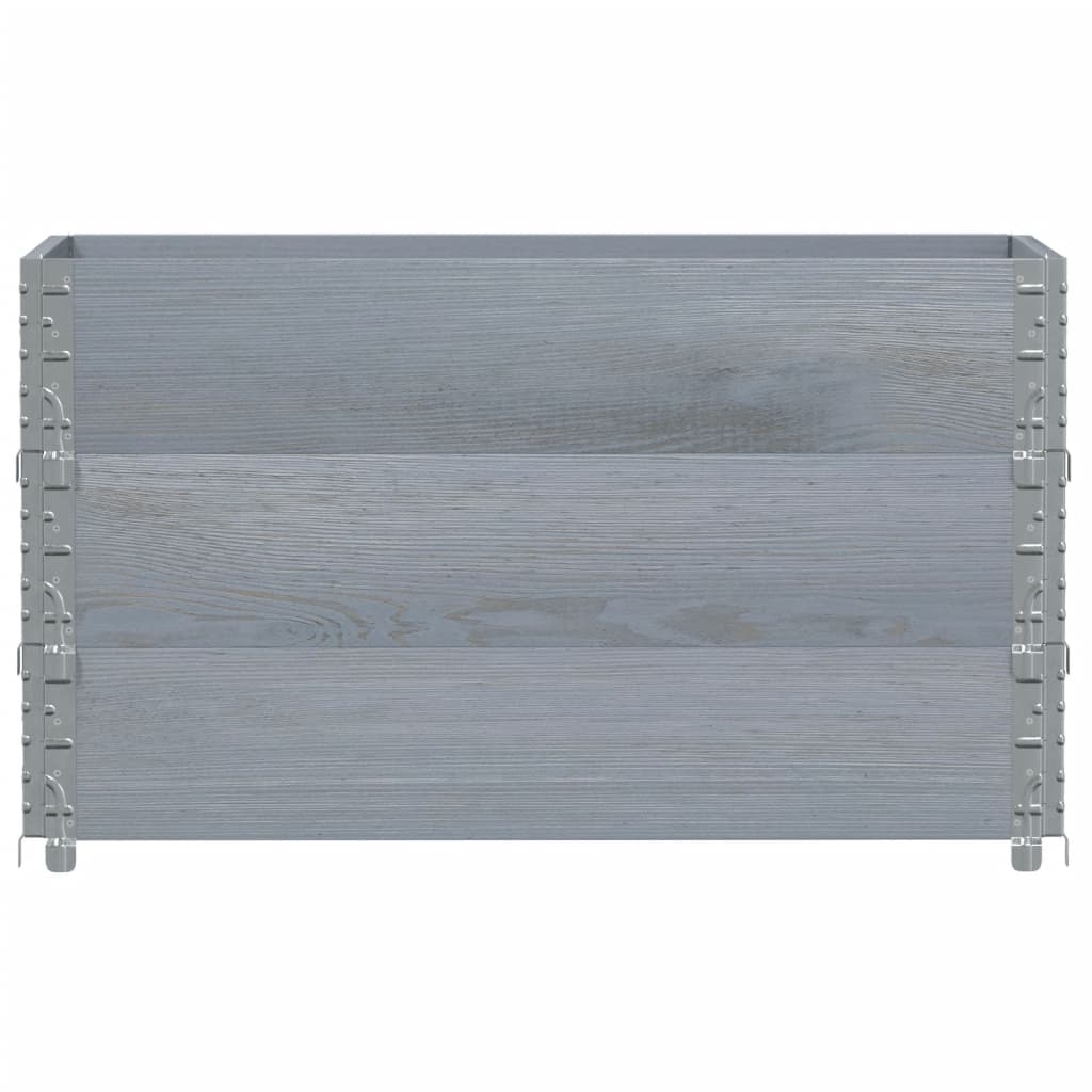 Pflanzkasten Grau 150x100 cm Massivholz Kiefer