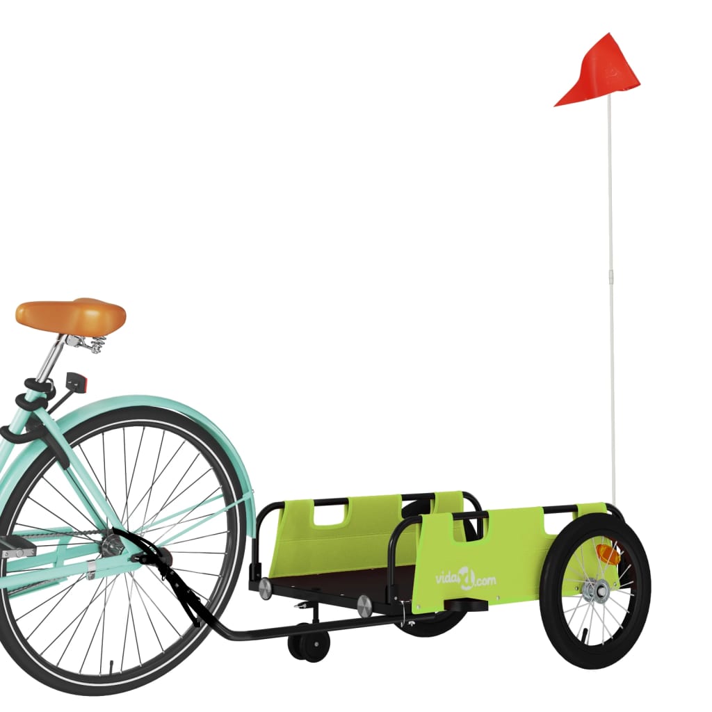 Fahrradanhänger Orange Oxford-Gewebe und Eisen