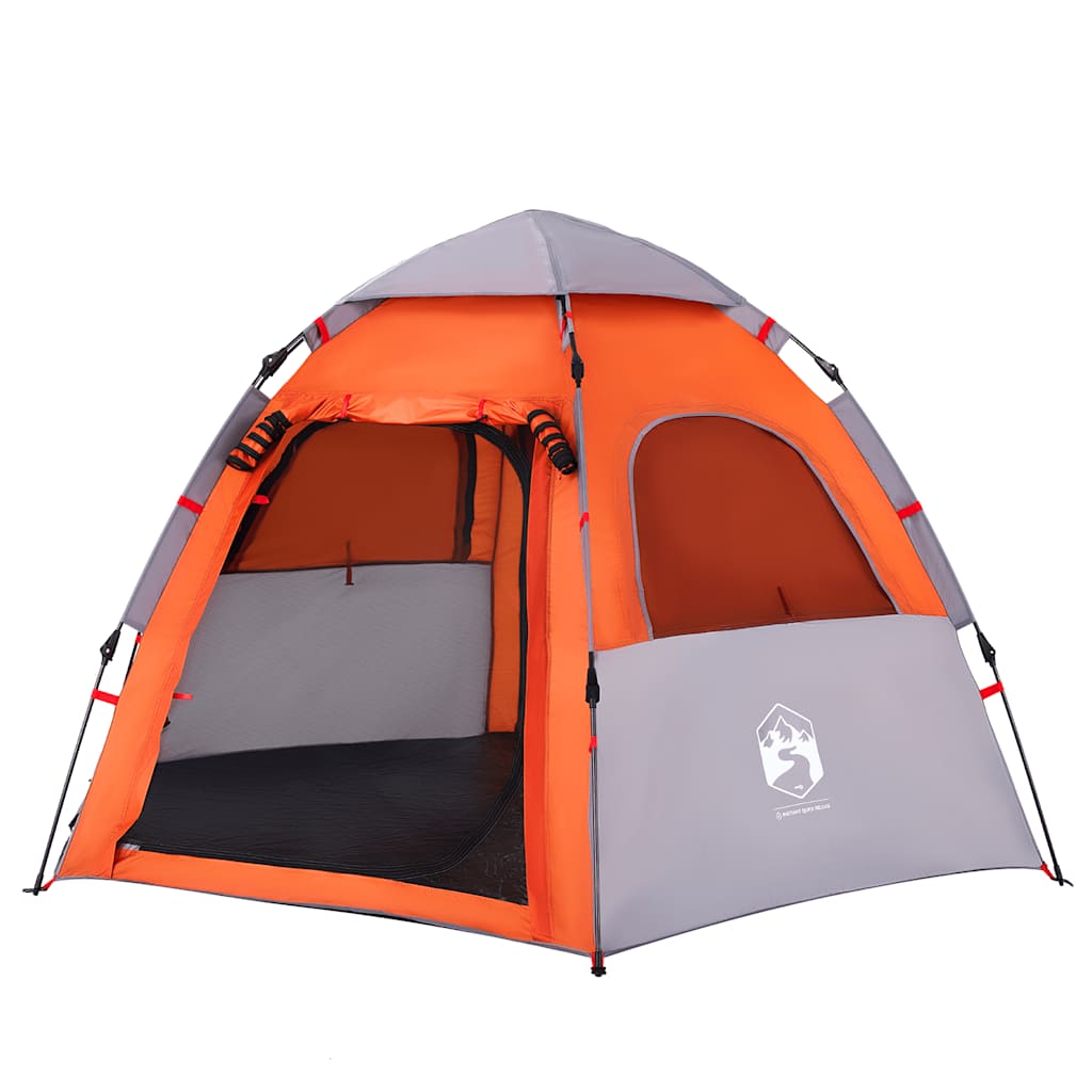 Campingzelt 4 Personen Grün Quick Release
