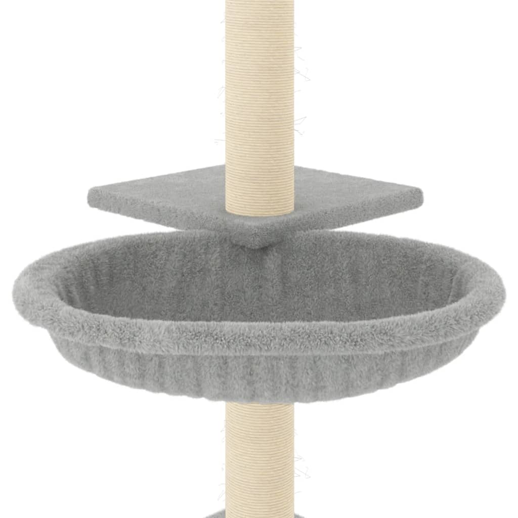 Kratzbaum mit Sisal-Kratzsäulen Creme 72 cm