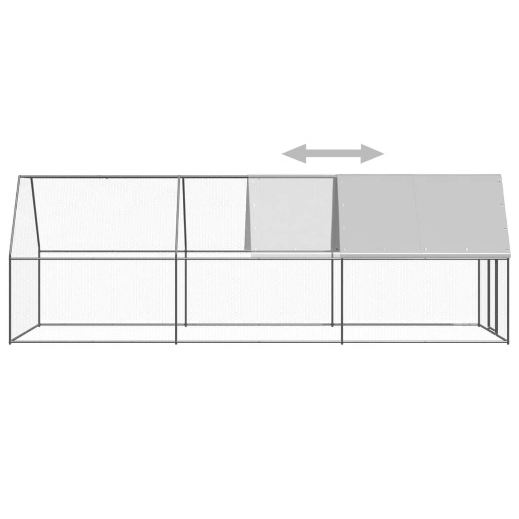 Outdoor-Hühnerkäfig 2x2x2 m Verzinkter Stahl