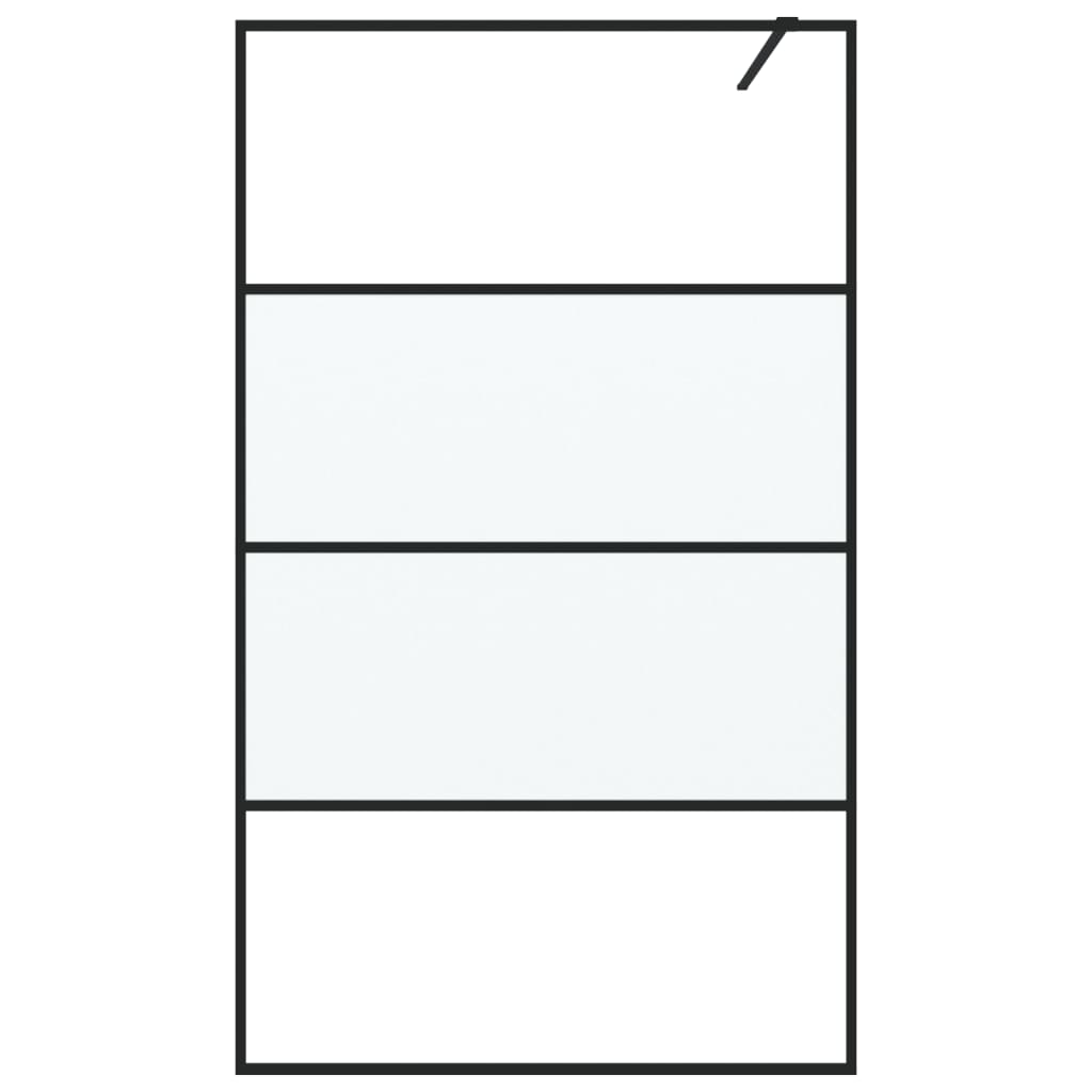 Duschwand für Begehbare Dusche mit Klarem ESG Glas 80x195 cm