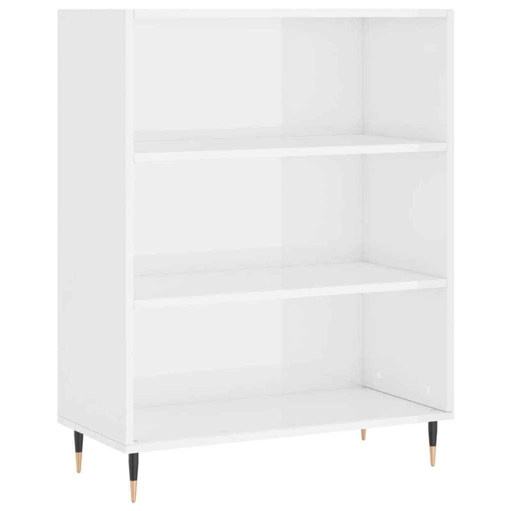 Highboard Betongrau 69,5x34x180 cm Holzwerkstoff