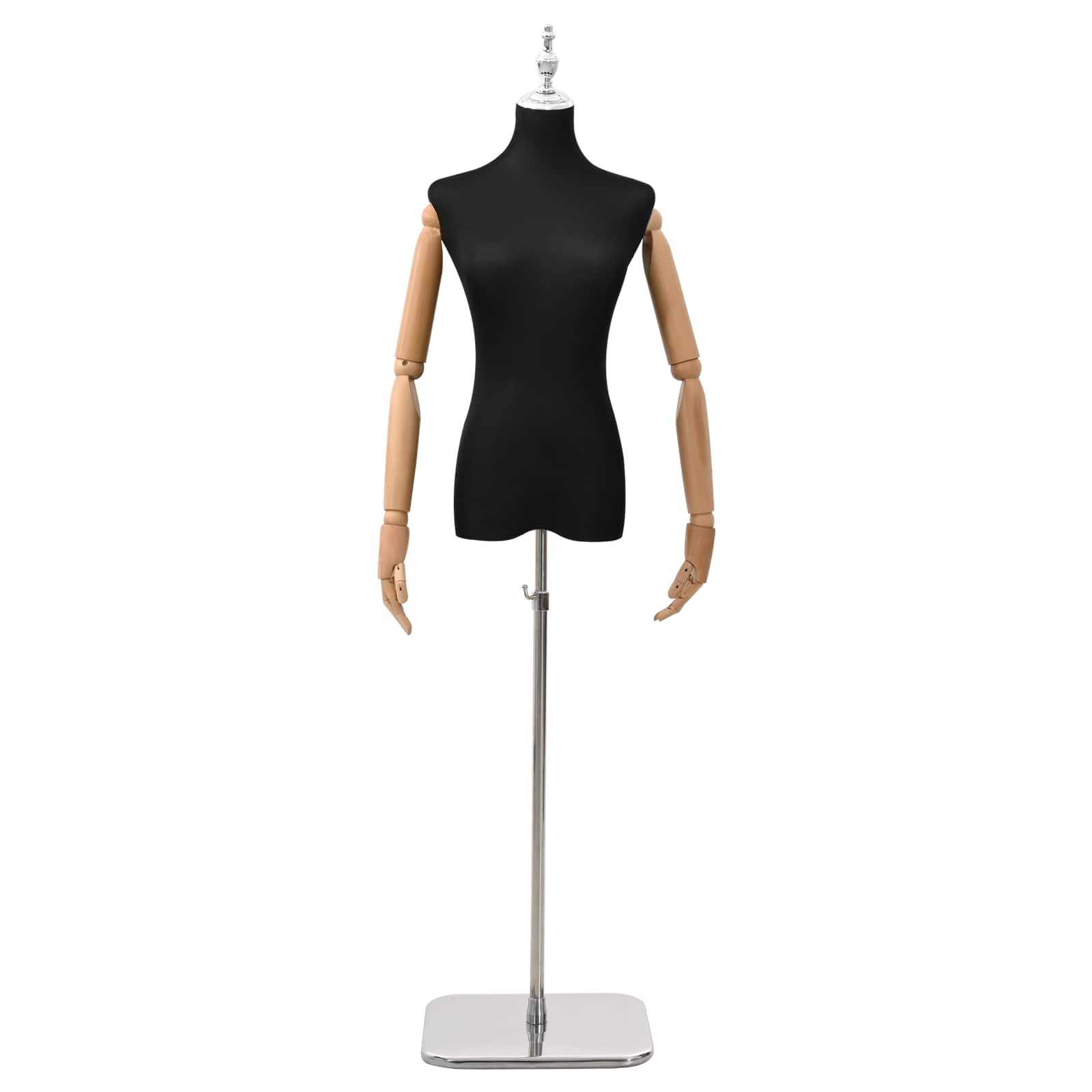 Verstellbare Mannequin 165-213 cm mit Fuß Weiblich PP Weiß
