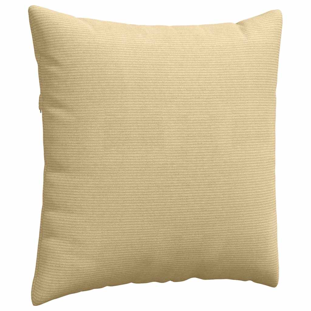 Sofakissen 2 Stück Hellgrau 50 x 30 cm Cordstoff