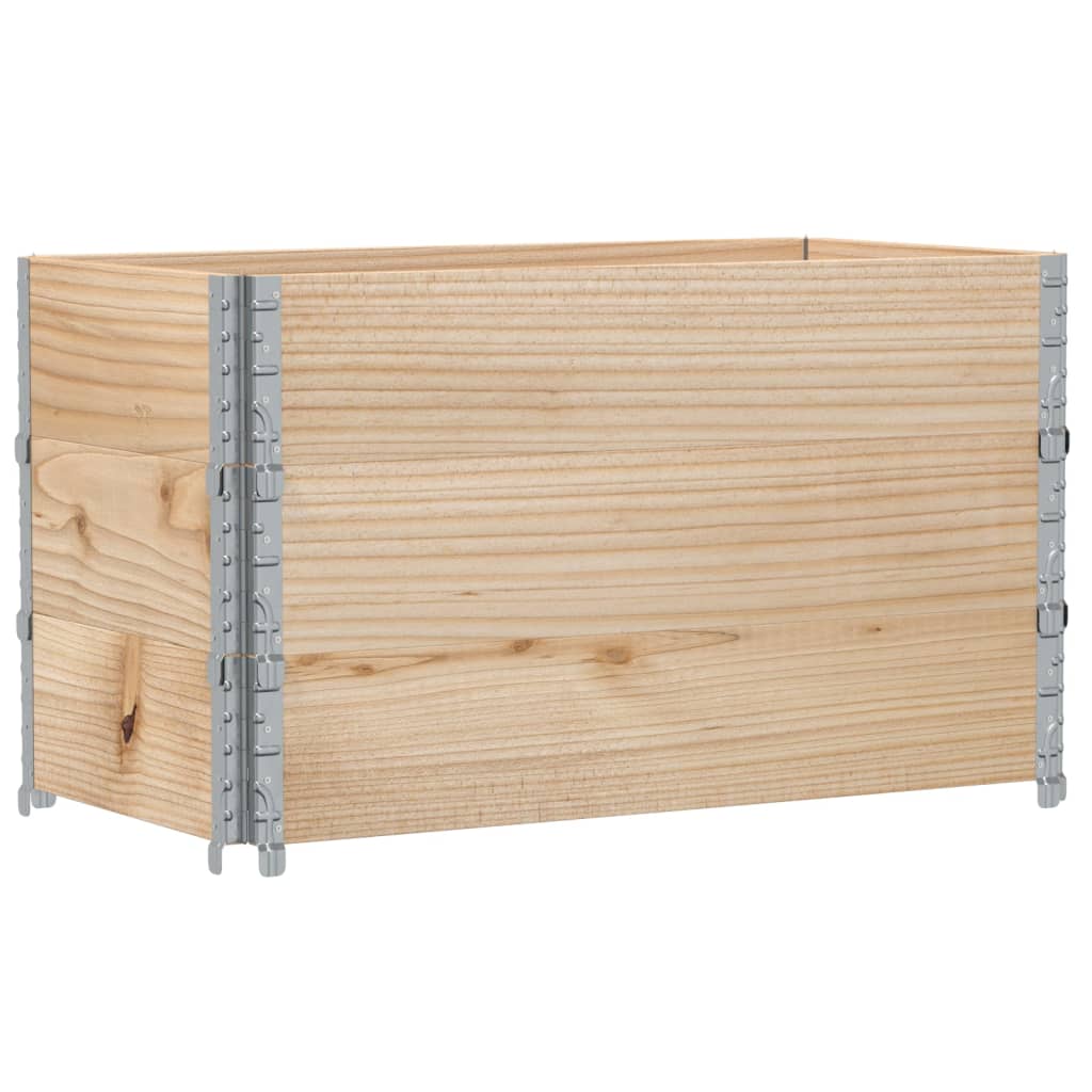Pflanzkasten Grau 150x100 cm Massivholz Kiefer