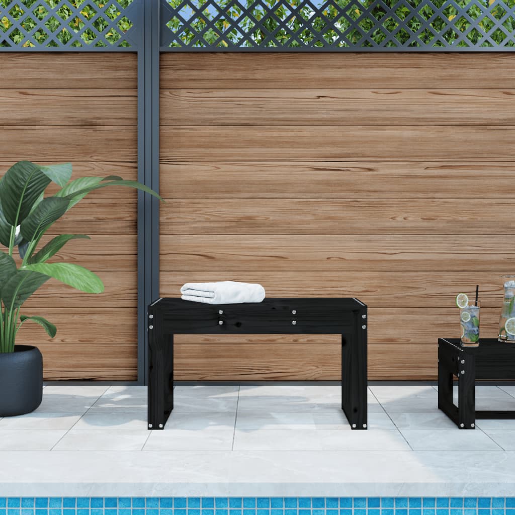 Gartenbank 80x38x45 cm Massivholz Kiefer