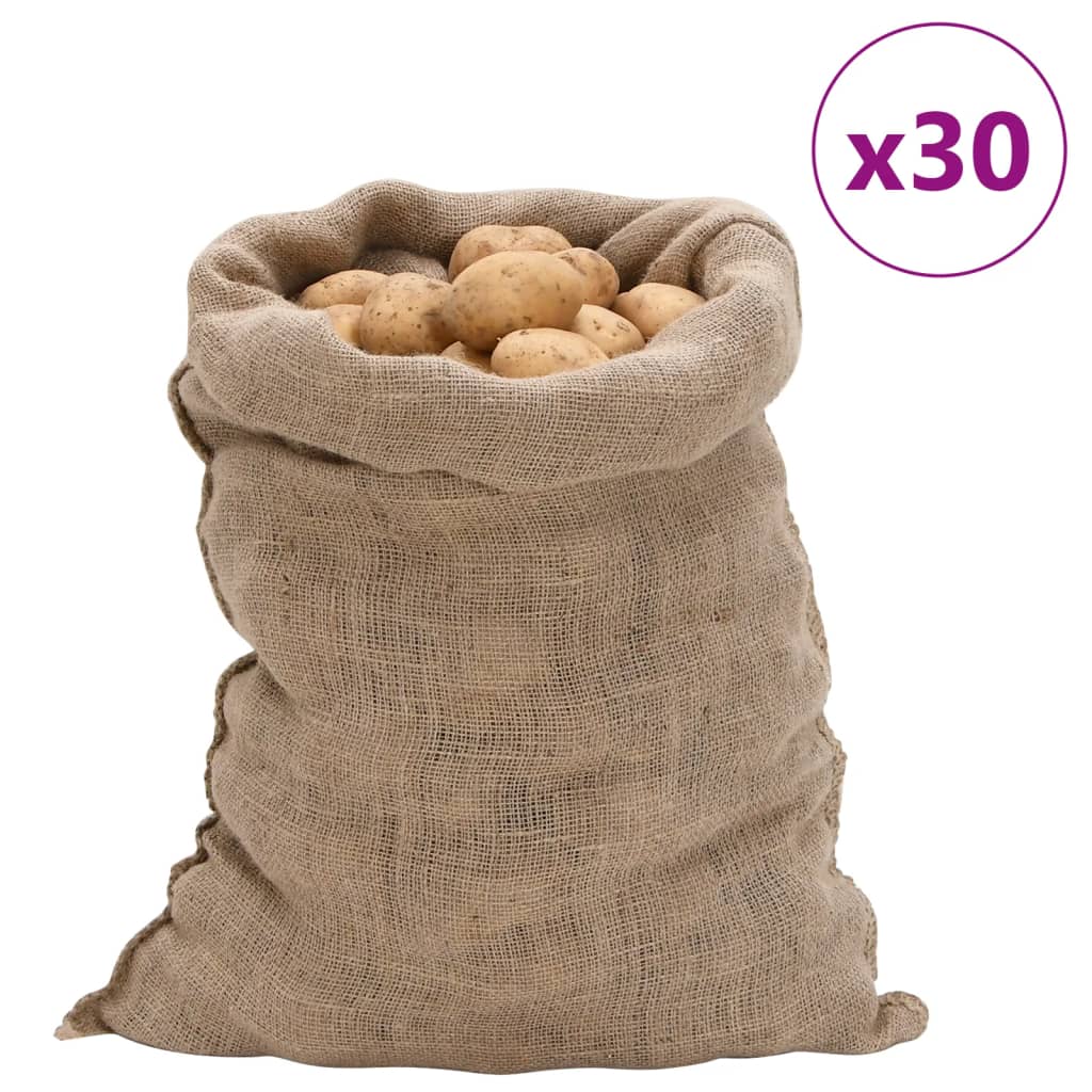 Jutesäcke 5 Stück 60 x 105 cm 100 % Jute 220 g/m²