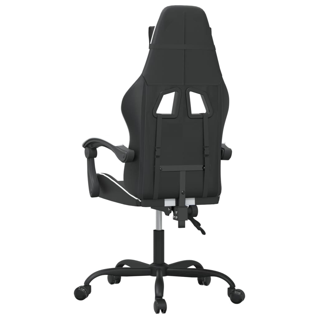 Gaming-Stuhl Drehbar Schwarz und Blau Kunstleder