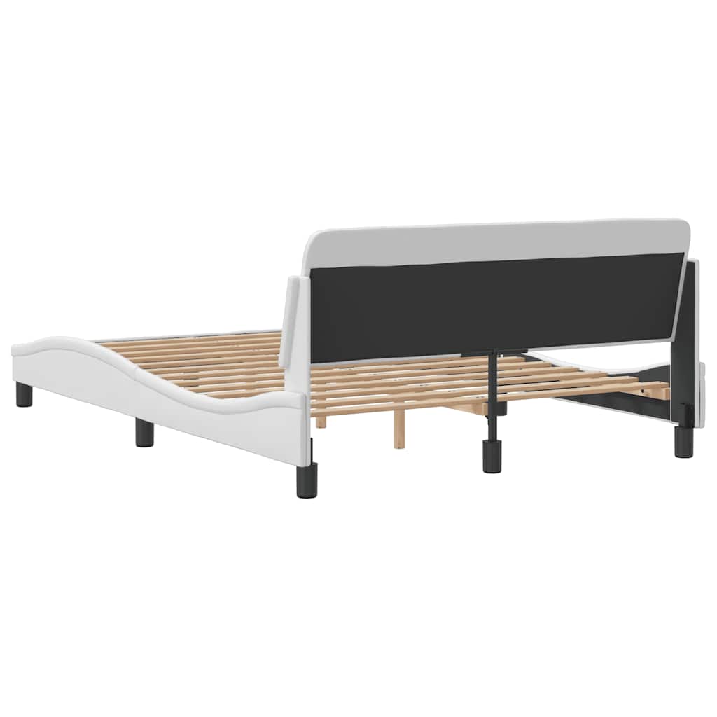 Bettgestell "Dover" Schwarz 80x200 cm Kunstleder