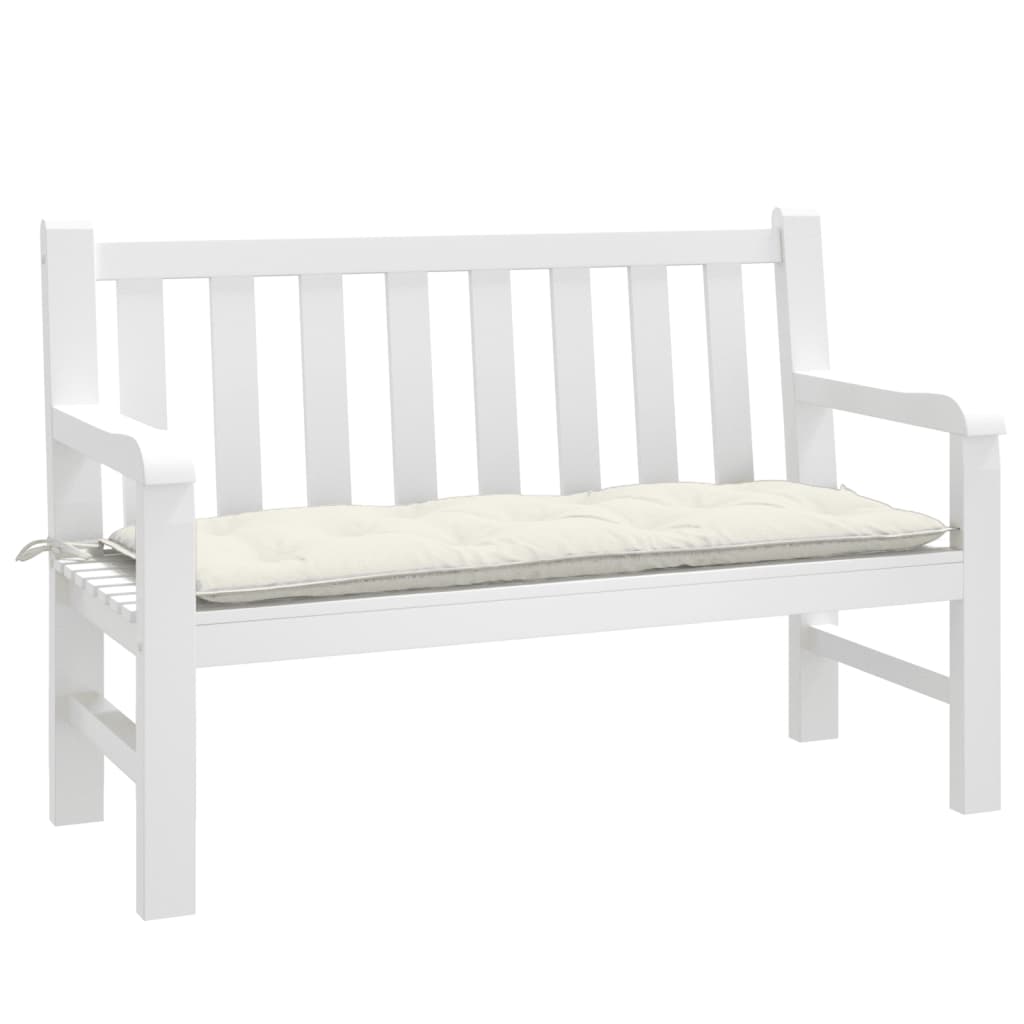 Gartenbank-Auflage Melange Anthrazit 100x50x7 cm Stoff
