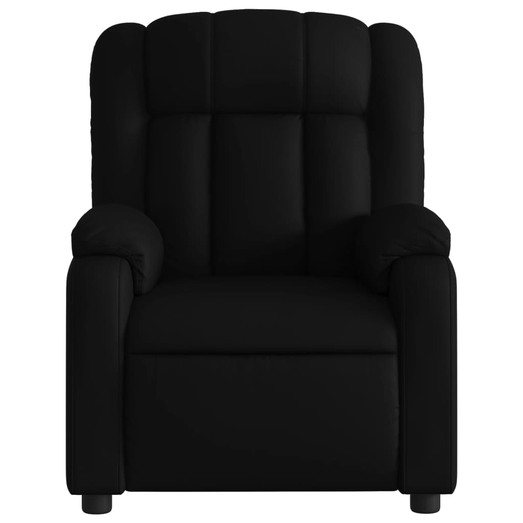 Massage-Relaxsessel, Kunstleder, Schwarz