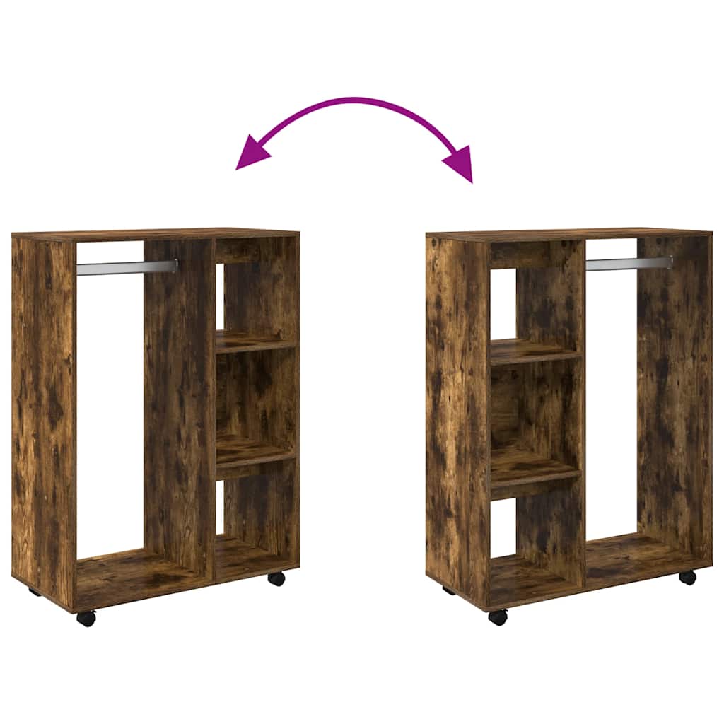 Kleiderschrank Weiß 80x40x110 cm Holzwerkstoff