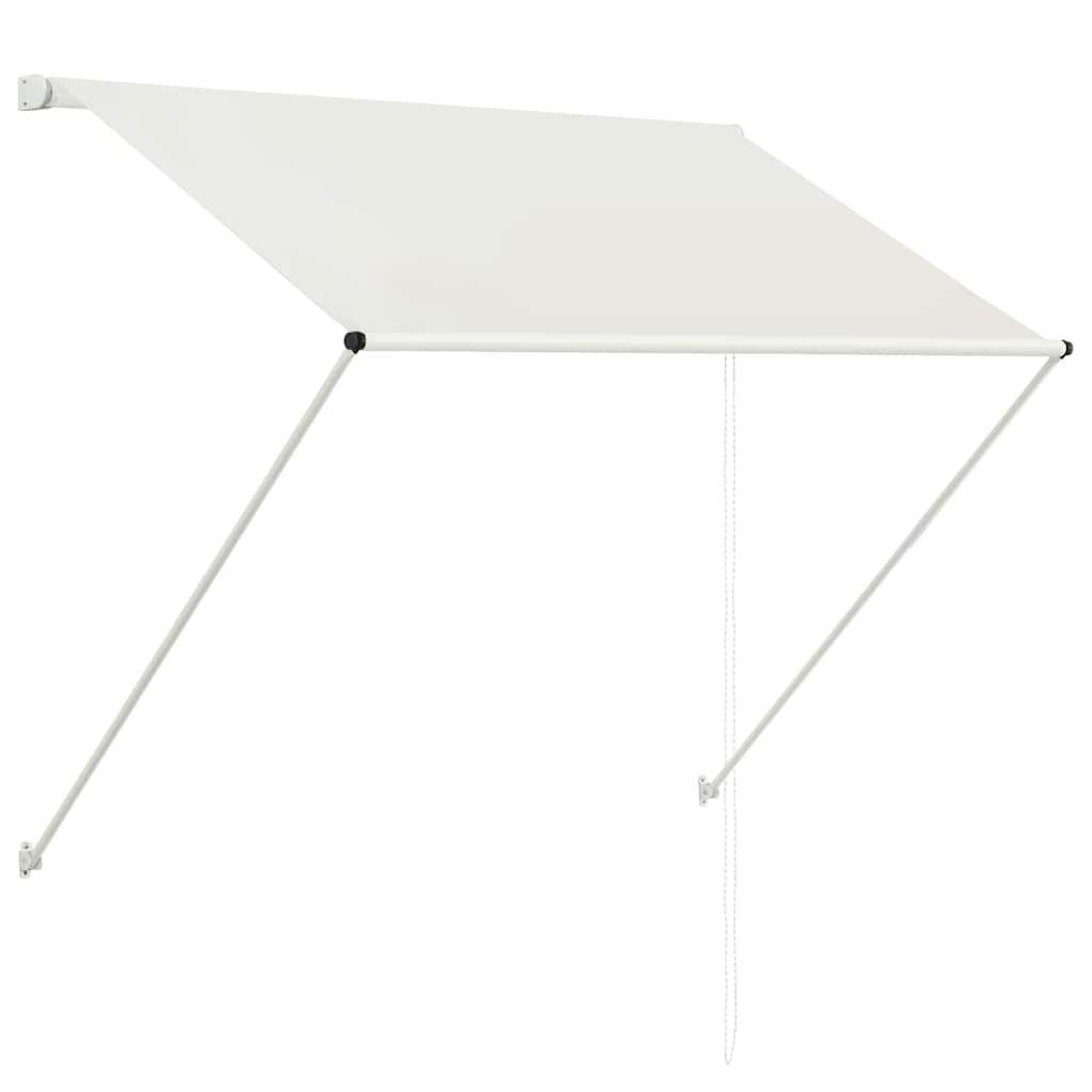 Einziehbare Markise 150×150 cm Blau und Weiß