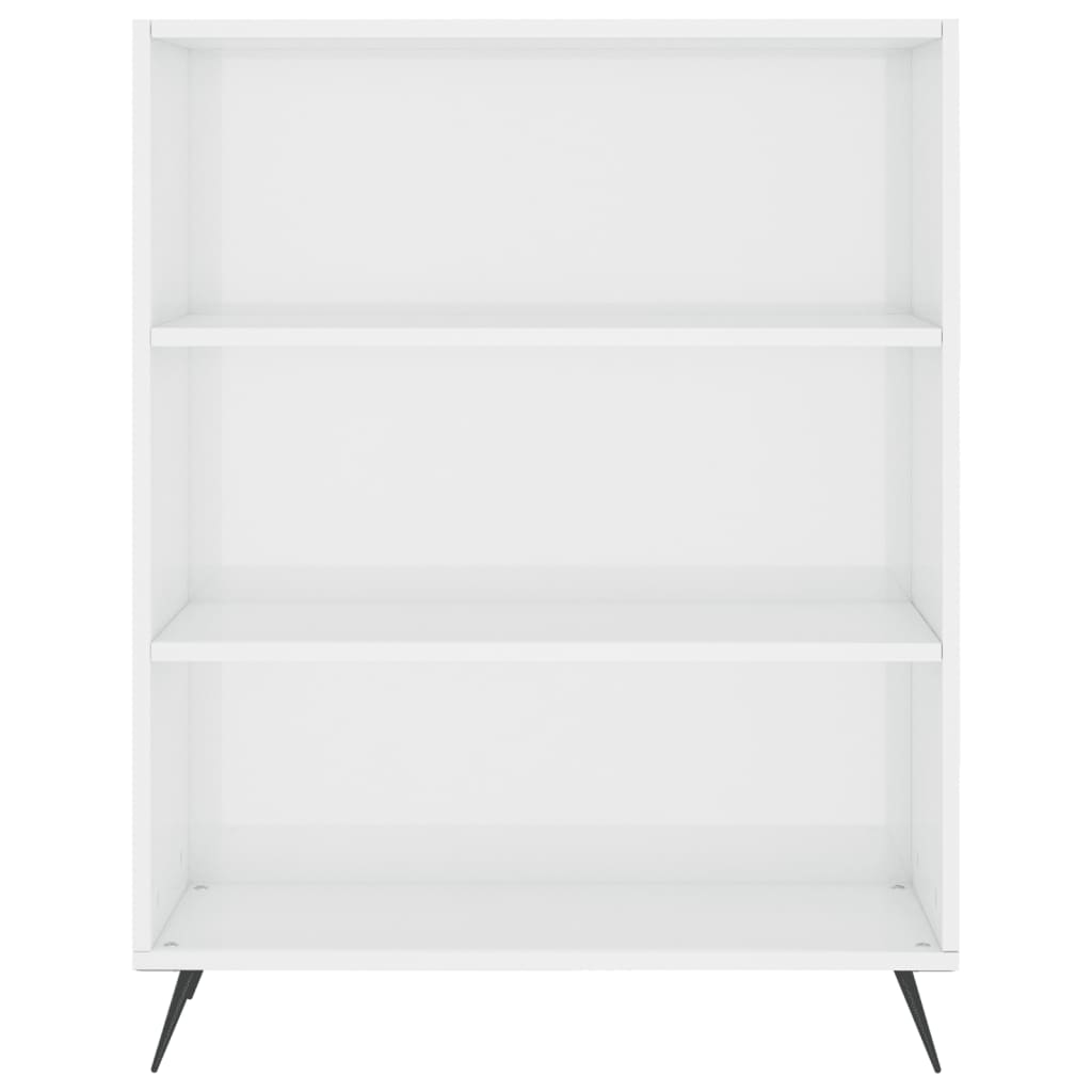 Bücherregal Weiß 69,5x32,5x90 cm Holzwerkstoff
