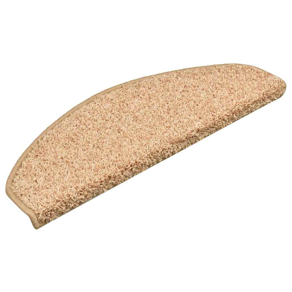 Stufenmatten 15 Stk. 56x17x3 cm Grau Halbrund
